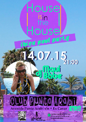 House is in the House Ibiza Pool Party @ Club Punta Arabi, Ibiza Spain